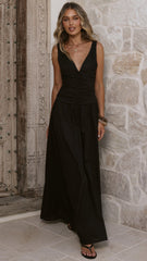 Sanya Maxi Dress - Black