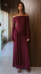 Naomi Maxi Dress - Wine
