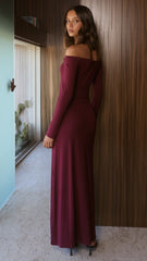 Naomi Maxi Dress - Wine