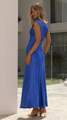 Auria Off Shoulder Maxi Dress - Royal Blue