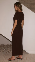 Mari Maxi Dress - Chocolate