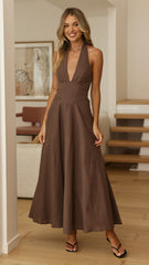 Skye Maxi Dress - Chocolate
