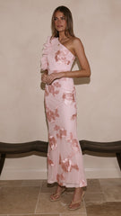 Darlee Maxi Dress - Blush Pink Floral