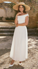 Immy Midi Dress - White