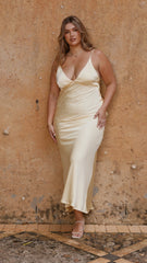 Ziah Maxi Dress - Lemon