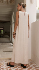 Mylah Maxi Dress - Natural