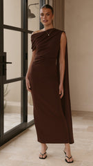 Delilah Maxi Dress - Chocolate