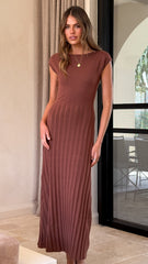Marni Maxi Dress - Chocolate