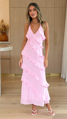 Sophia Maxi Dress - Soft Pink