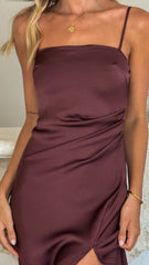 Ilana Maxi Dress - Chocolate