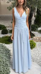 Sanya Maxi Dress - Blue