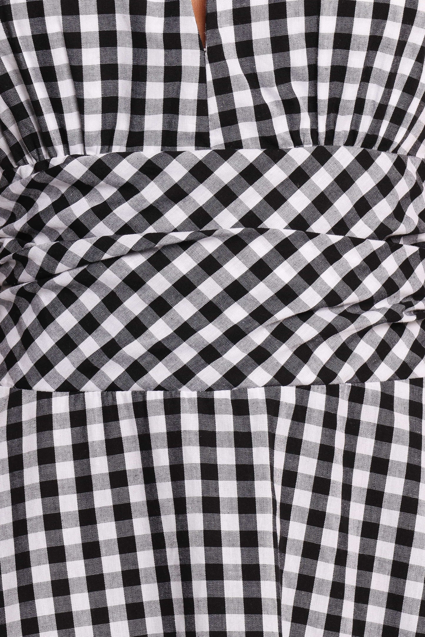 Solene Maxi Halterneck Dress - Black/White