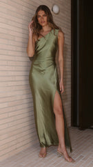 Victoria Maxi Dress - Olive