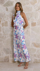 Marlie Maxi Dress - Blue Floral