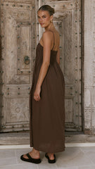 Stayla Maxi Dress - Chocolate