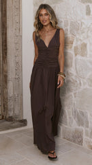 Sanya Maxi Dress - Chocolate