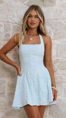 Novella Mini Dress - Blue