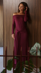 Naomi Maxi Dress - Wine