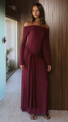 Naomi Maxi Dress - Wine