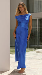 Auria Off Shoulder Maxi Dress - Royal Blue