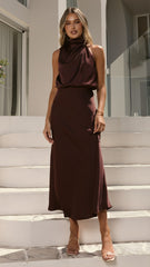 Esther Maxi Dress - Chocolate