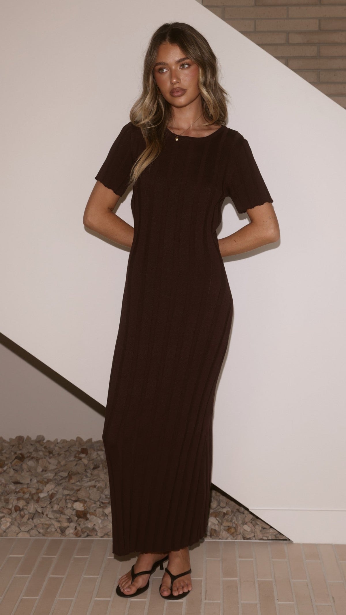 Mari Maxi Dress - Chocolate