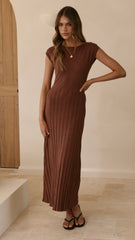 Marni Maxi Dress - Chocolate