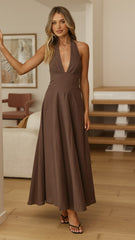 Skye Maxi Dress - Chocolate