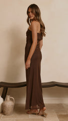 Ria Maxi Dress - Chocolate