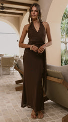 Joslin Maxi Dress - Chocolate