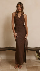 Joslin Maxi Dress - Chocolate
