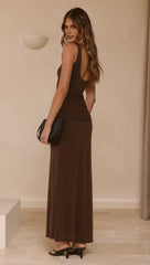 Kalaia Maxi Dress - Chocolate