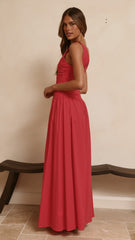 Sanya Maxi Dress - Red