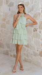 Gabby Mini Dress - Sage