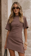 Skylah Mini Dress - Mushroom