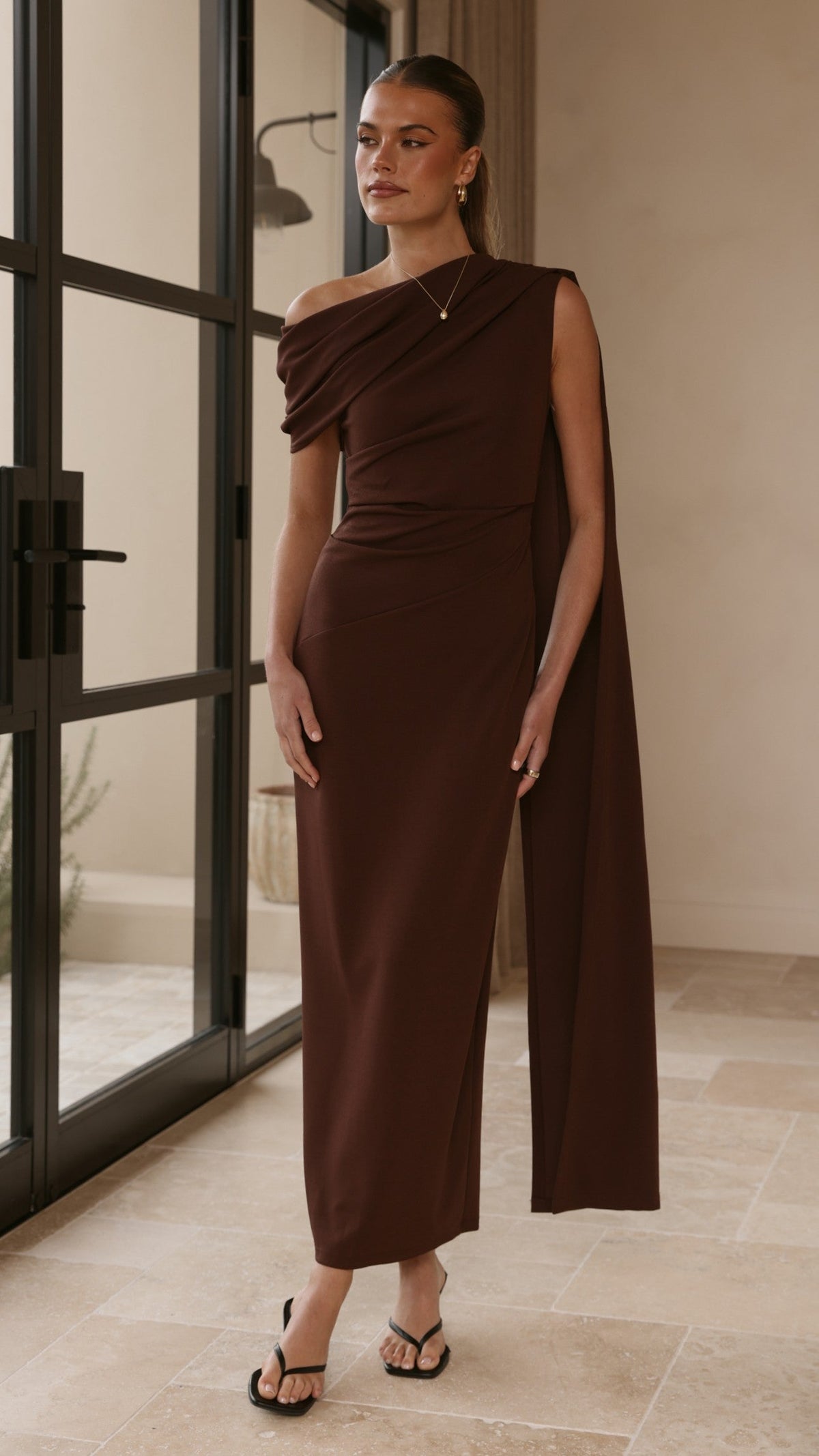 Delilah Maxi Dress - Chocolate