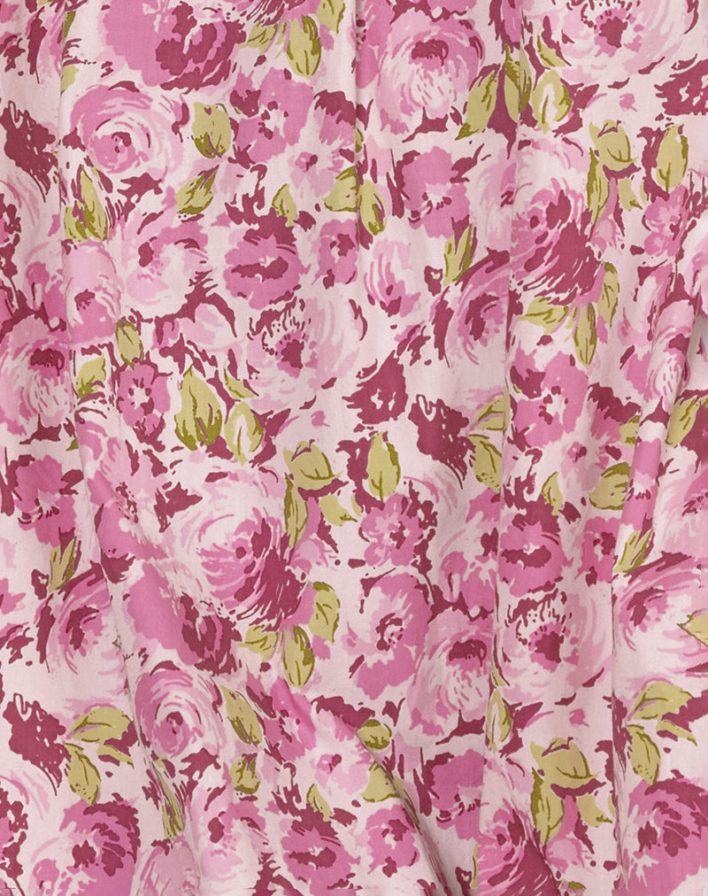 Kamalani Mini Dress in Blossom Floral Pink