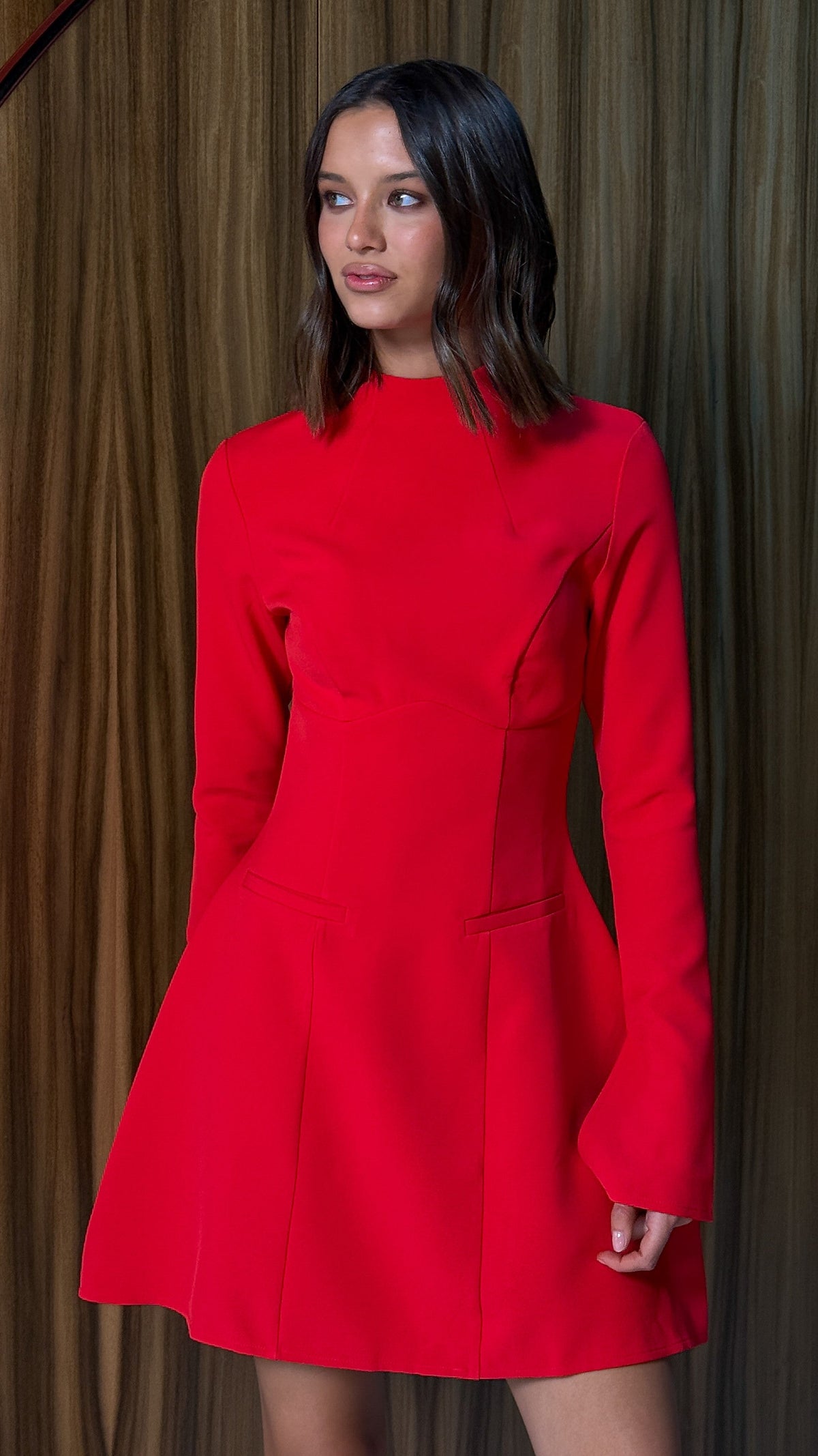 Leila Mini Dress - Red