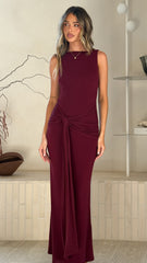 Kalaia Maxi Dress - Wine