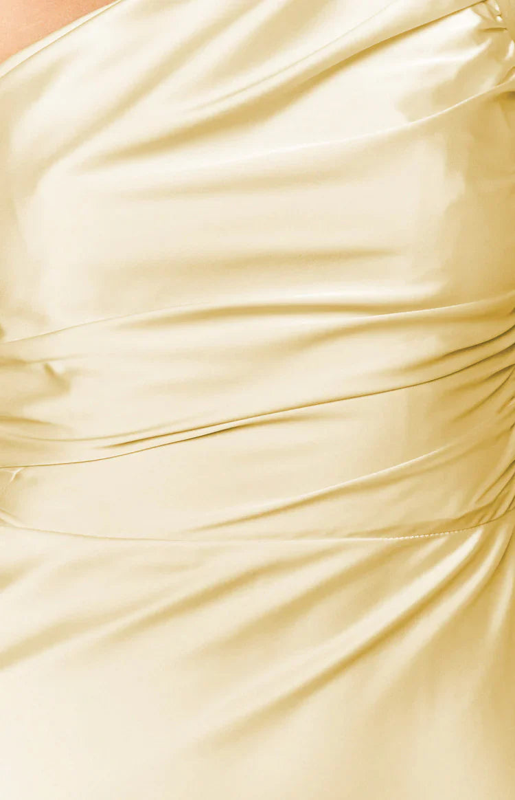 Tina Yellow Formal Maxi Dress