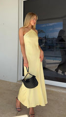 Chiara Maxi Dress - Lemon