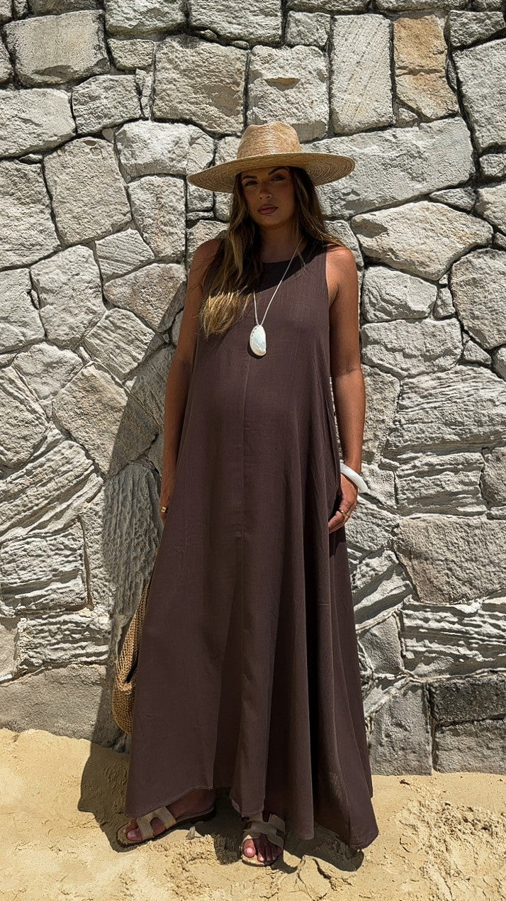 Darcy Maxi Dress - Chocolate