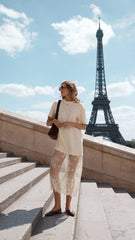 Kai Lace T-Shirt Maxi Dress - Yellow